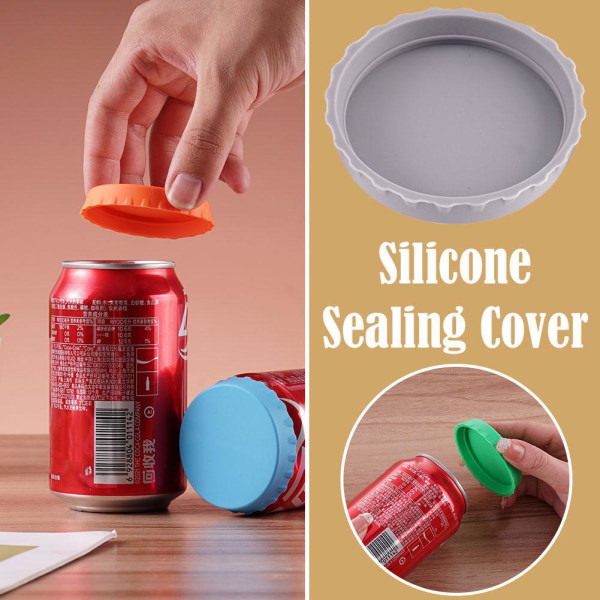 PLGEBR Sodaburklock, Soda Juice Beverage Beer No Spill Silikon green one-size