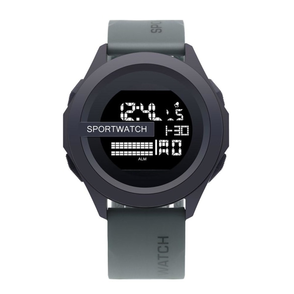 Original vattentät digital watch för män för kvinnor Grey One size