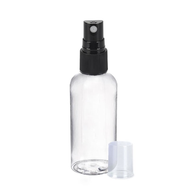 Tomma sprayflaskor för resor Bärbar plastflaska Refillab blackA 50ml