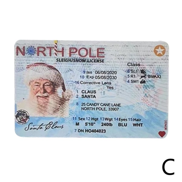 Tomtens släde tappade körkort, Kreativt jultomtekort Fl A One-size 5pcs