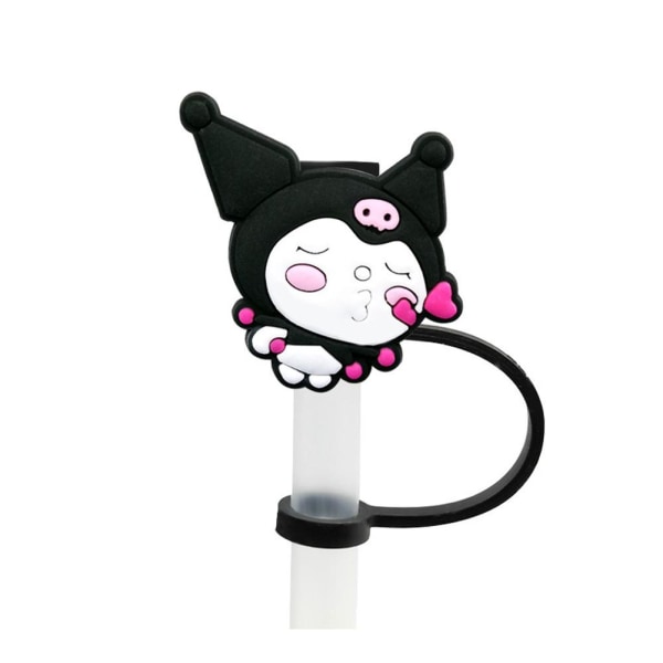 Kuromi Halmhylsa Cap Silikondammplugg Söt animedel 1709-34 one-size