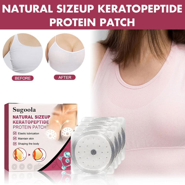 4-40 st Naturliga SizeUp Keratopeptid Proteinplåster Bröstvård pinkA 4pcs