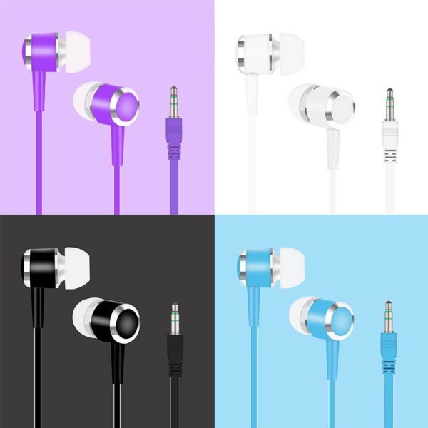 3,5 mm HIFI Super Bass Headset In Ear Earphone Stereo Earbuds M blue One-size