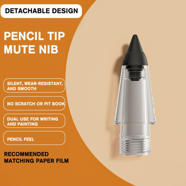 För att byta ut Apple Pencil Tips med Apple Pencil 1:a och 2:a Round nib one-size