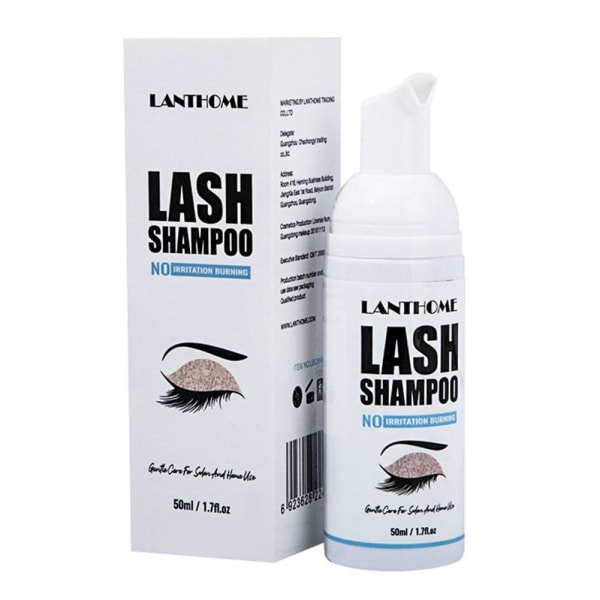 50ml Eyelash Extension Foam Cleanser Shampoo Brush Lash Foaming