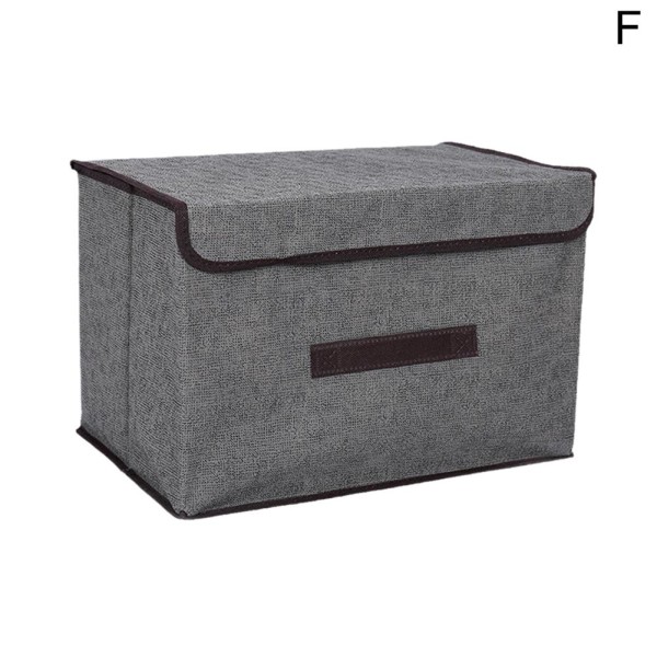 Nonwovens Vikbar förvaring Hopfällbar låda Hemkläder Organisera grey large