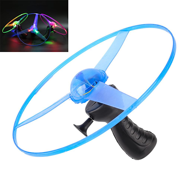 Glow In The Dark Blinkande Leksaker Rolig Dragsnöre UFO LED Ljus U