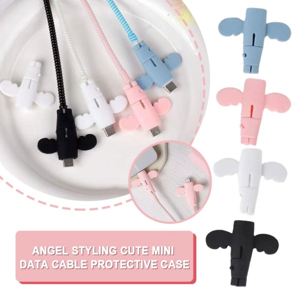 Angel Data Cable Protection Sleeve Anti Break Charging Cable Pro blue one-size