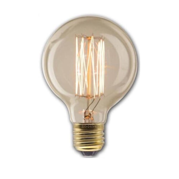 Retro glödlampa E27 40W 220V Vintage industriellt glödtrådsglas G80 winding wire One-size