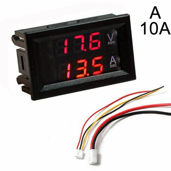 100V 10A/50A Voltmeter Amperemeter Dubbel LED Digital Volt Amp Meter G red 10A