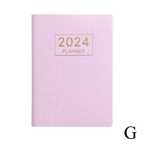 2024 Planner Notebook Cuadernos Cahier Colorful Note Book Planne pink A7