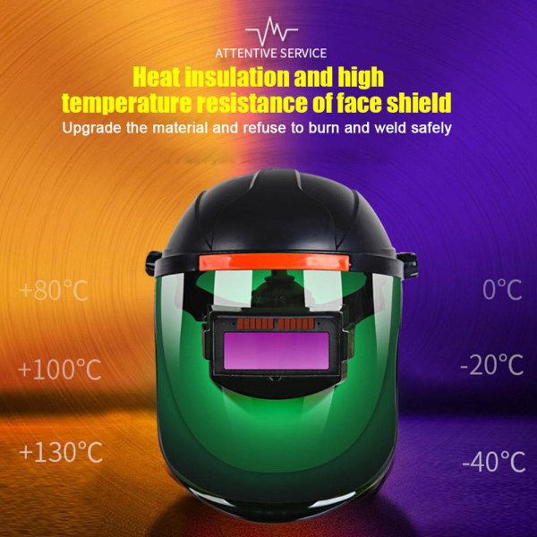 Solar helautomatisk mörkare svetshjälm MIG ARC Plasma Grindin black 1pcs