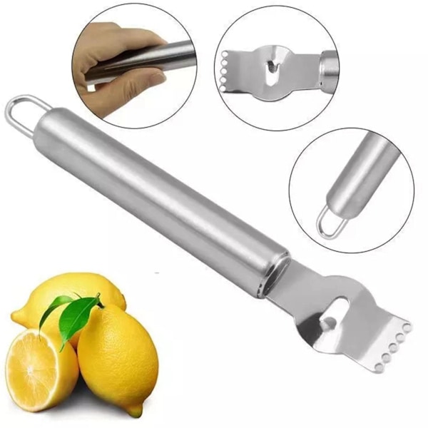 Ny Citron Lime Orange Frukt Citrus Zester Peeler Kök Rostfritt