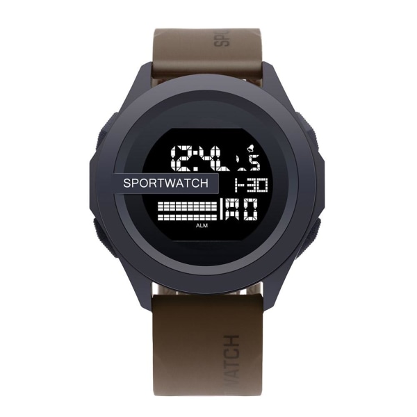 Original vattentät digital watch för män för kvinnor Black One size