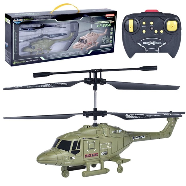 Rc-Helicopter Chinook Army Military Kraftfull fjärrkontroll 2.5c black 2.5-channel 