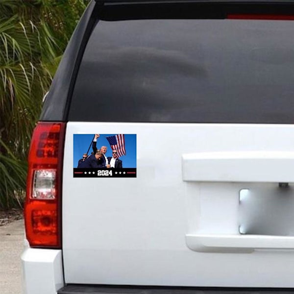 2024 BUMPER STICKER skjutning RÄDDA AMERIKA, patriot DONALD MAGA U 10pcs 10pcs