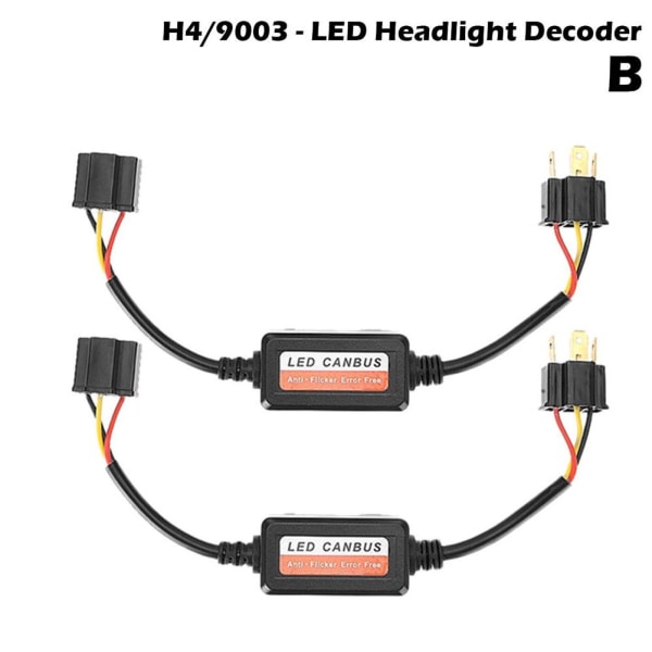 LED Canbus Decoder Bilstrålkastare Felfritt motstånd H1 H3 H4 H H8 / H9 / H11 2pcs