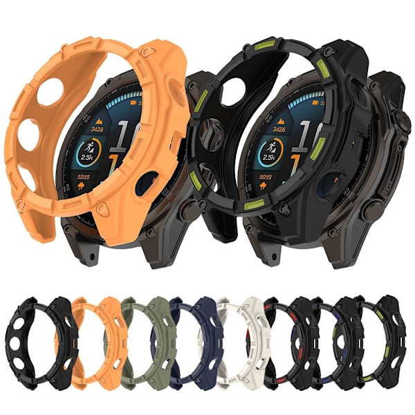 ZIRYXQ Skyddande fodral för Garmin Fenix 8, Repskyddande Skal Starlight 51mm