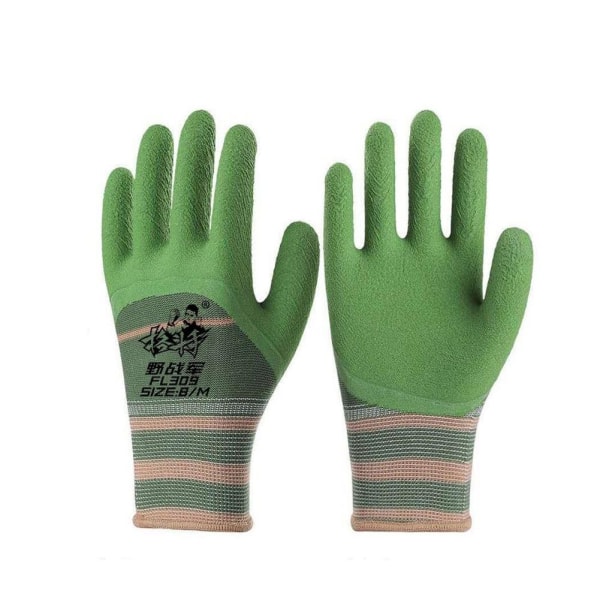 1 par Skyddsskyddsarbetshandskar Färgning Nylon Mekanisk handske Green gauze black 1 pair