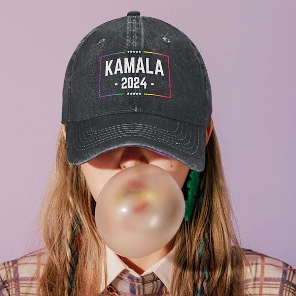 Harris Walz 2024-keps Kamala för presidentkampanjen Black One size