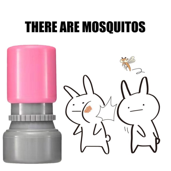 Nya myggbläckstämplar för roliga trick och spratt måste ha leksak live mosquito onesize