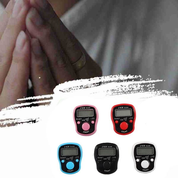 1 till 100 LED Digital Elektronisk Räknare Dhikr Tasbih Tasbi blue onesize