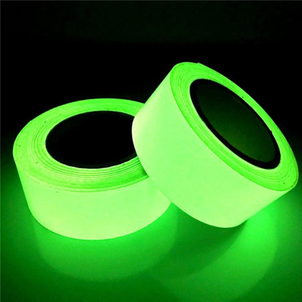 CTDWNT Glow in The Dark Tejp, 10FT x 0.5 Tum Långvarig Ljus greenM 1 roll