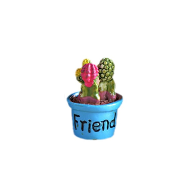 Små suckulenter Kaktusfigurer Fairy Garden Accessoarer Miniat A 1pc