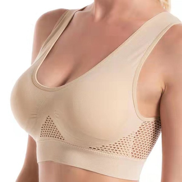 Nula Bra - Nula Anti-Sagging Bröstbh, Andningsbar Cool Liftup beige M