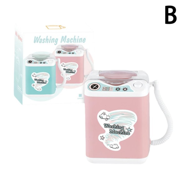 Miniborste Tvättmaskin Elektrisk borstrengöringsenhet Simulat pink One-size