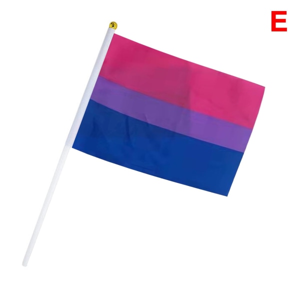 Mini PRIDE HANDHÅLLD FLAGGA, HBTQ Rainbow Transgender Asexuell Lesb bisexuality One-size