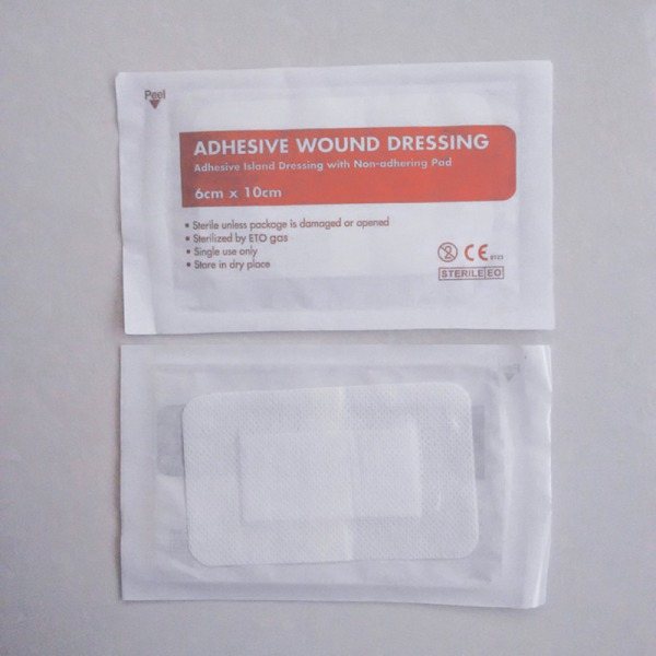 1-20X non-woven självhäftande sårförband Gaze Pad Bandage 6cm*10 white2 one-size 20pcs