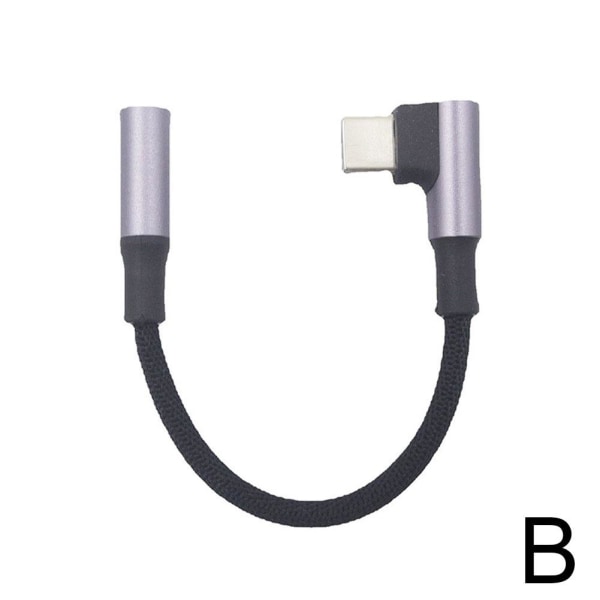 USB C till 3,5 mm ljudadapter, adapter för kvinnlig hörlursuttag, USB C Straight cable Typec to 3.5mm