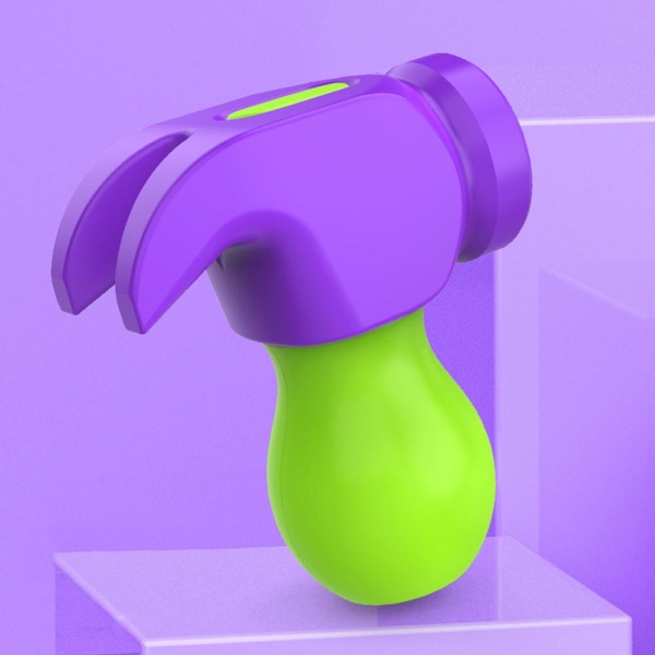 3D Mini Hammer Rädisa Hammer Rolig DekompressionGravity Massage random colorB luminous