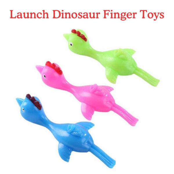 3-30st barnleksaker Elastiskt fingerutmatningsleksak Sticky Launch 30pcs one-size