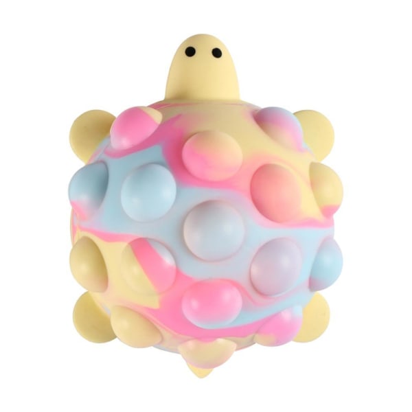 Pop It Fidget Toy 3Dstylish Kawaii Turtle Pinch Ball Silikon Pu blue-yellow one size