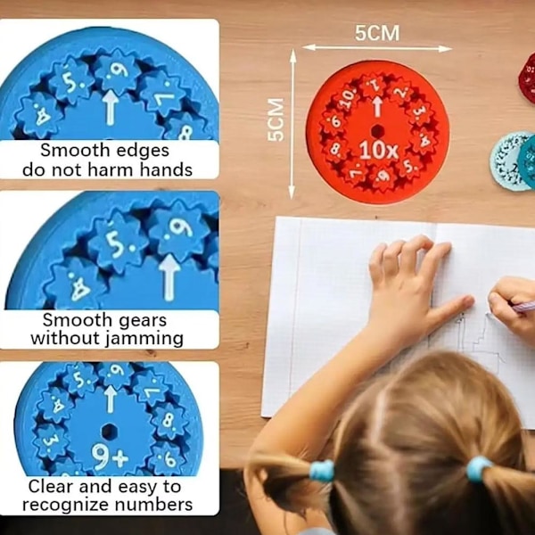 Matematik Fidget Spinners - Fingertoppsspinnare för Matematik, Addition och Subtraktion Gard subtraction random one one-size