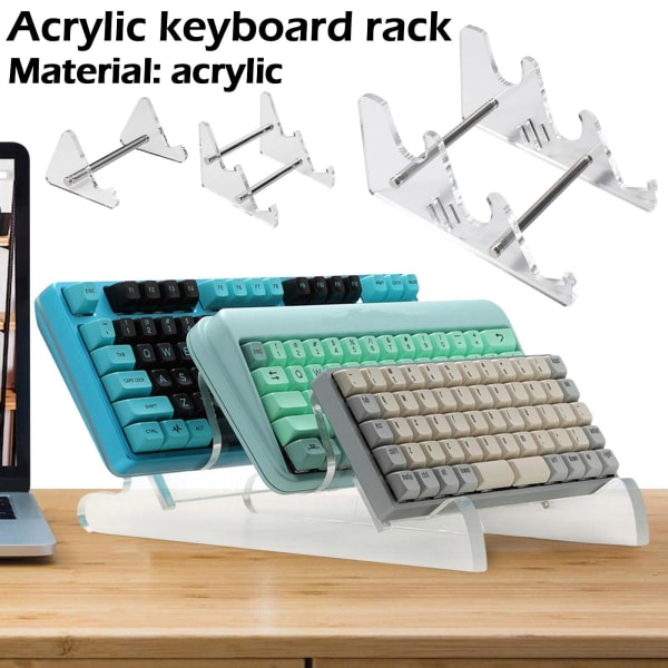 Mekanisk tangentbordshållare Stativ Stöd 1/2/3 tangentbord Display One layer One-size