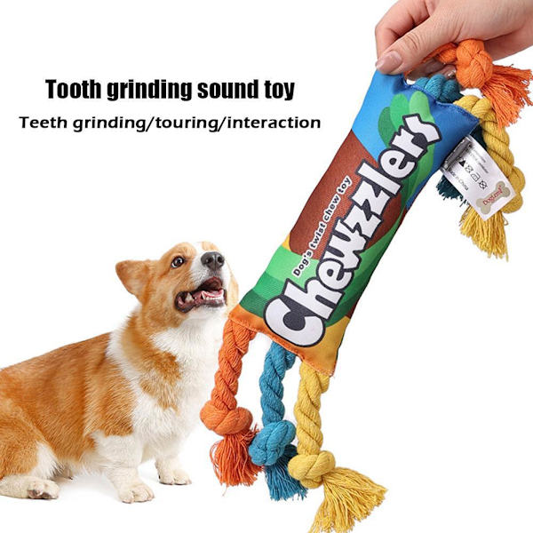 Pet Dog Leksaker Rainbow Twisted Candy Bar Bitt liga leksakst nder