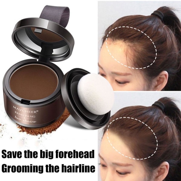 Hair Fluffy Thin Powder Pang Line Shadow Makeup Hair Concealer R Light coffee 4g