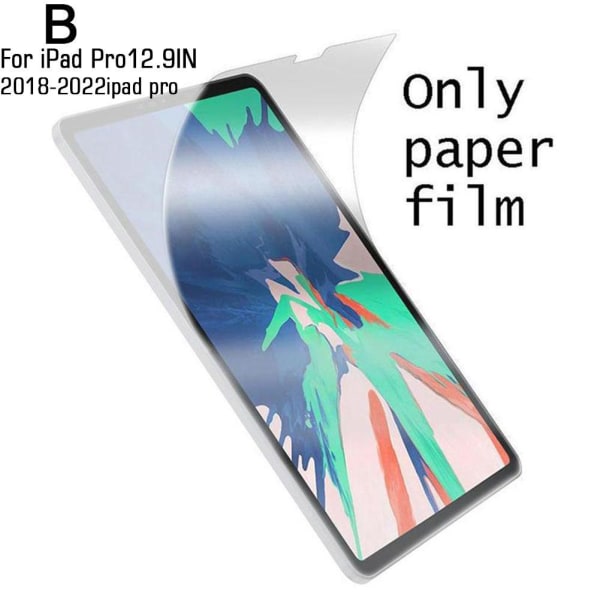Som att skriva på papper Känns avtagbart magnetiskt skärmskydd F B for iPad Pro12.9