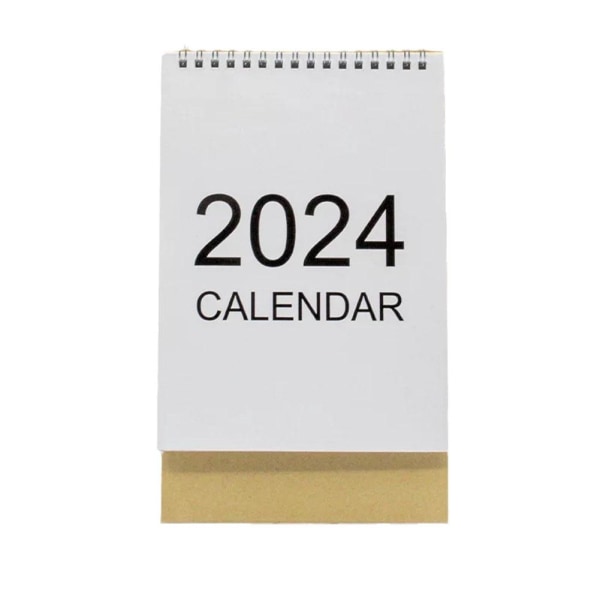 2024 Kraft Desk Calendar Minimalist Desktop-tält✨b L 2024.1-2024.12