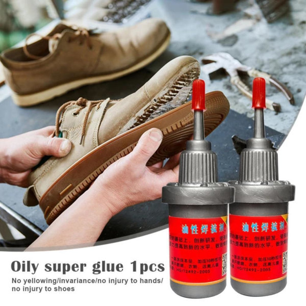 Skosula Reparation Lim Super Glue Coat För Fixering Skor Stövlar Lea