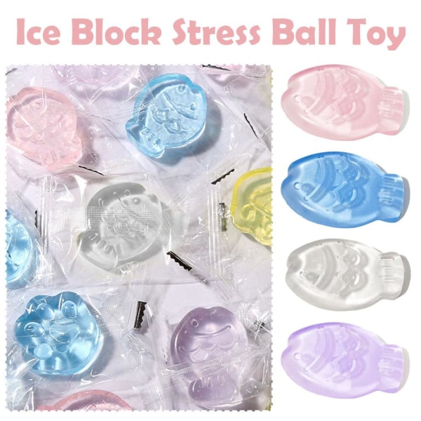 TPR Dekompression Ice Toy Taiyaki Shape Fidget Toy Mini Squishy blue one-size