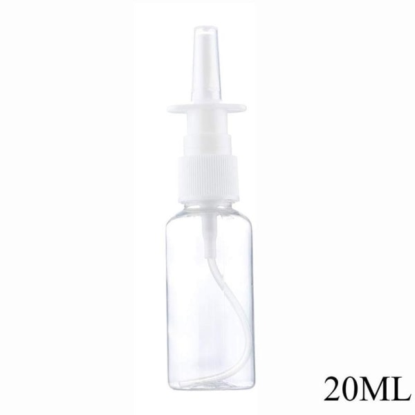 Tomma näsdimmaflaskor Pumpspruta nässpray Liten flaska 20 TransparentB 20ml