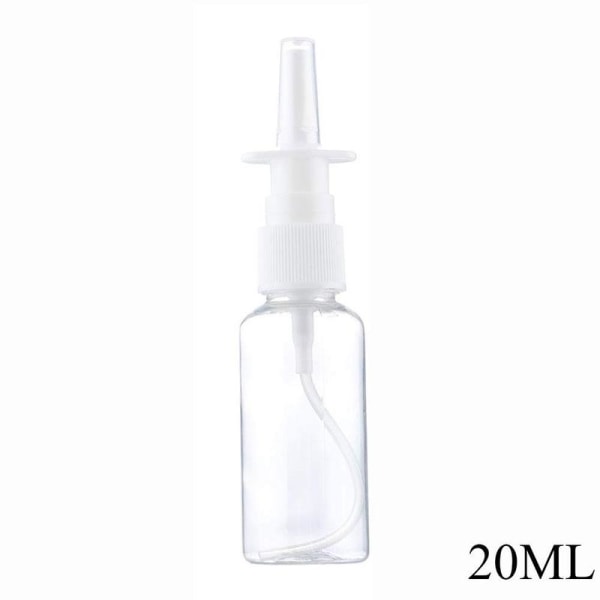 Tomma nässprayflaskor med pumpspray, nässpray, liten flaska AU TransparentB 20ml