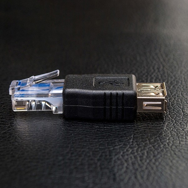USB 2.0 Typ A Hona Till RJ45 Hane PC Ethernet LAN Network Z Ada