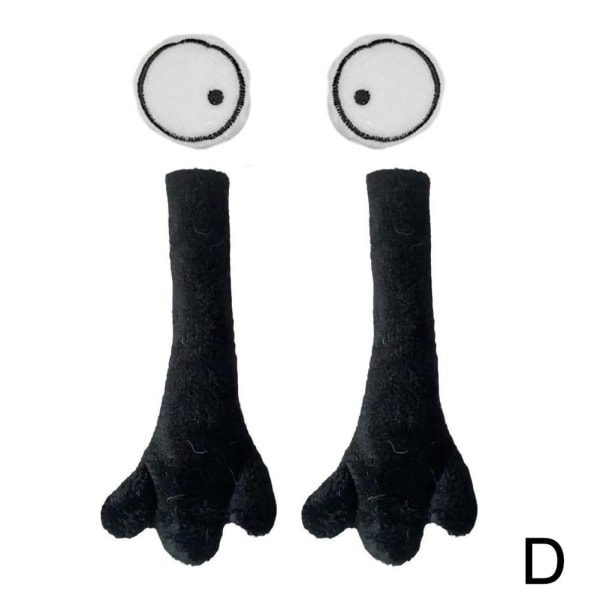 Rolig magnetisk sug 3D docka par strumpa par håller händerna black flat bottomed sockets