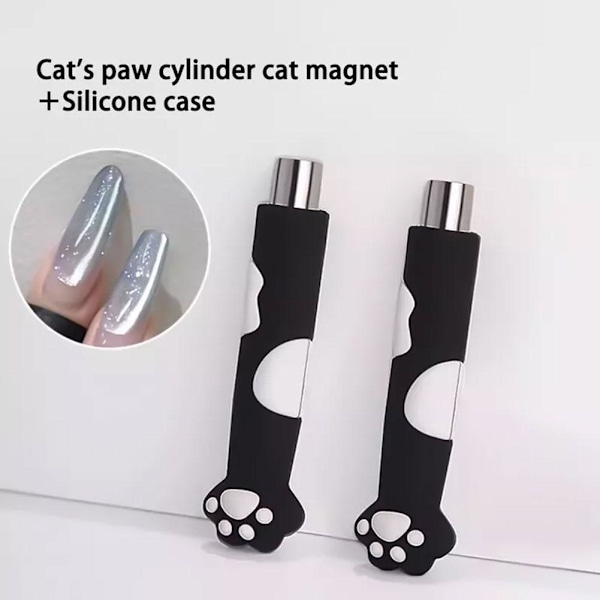 Nagelmagnet Cat's Eye Magnet Cat's Claw Roll Cat's Eye Gel Magnet Nagel gray 1pcs