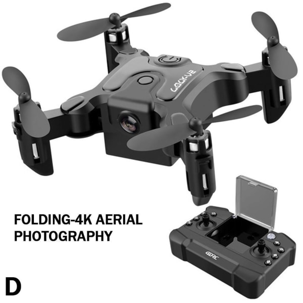Mini Drone 4DRC-V2 Selfie WIFI FPV Med HD-kamera hopfällbar Quadc blackD 4K